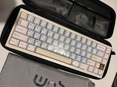 Wobkey Zen65 Ultra White Gold Luna Switch Mechanische Tastatur (UVP 165£)