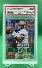 2015 Prestige Extra Points Green #244 Jameis Winston PSA 10 #25471299