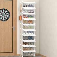 HOMIDEC Shoe Storage, 10-Tier Shoe Rack Organizer for Closet 20 Pair Narrow S...