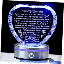 Great Happy Birthday Gifts for from Grandkids Crystal Heart Plaque Grandma