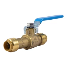 SharkBite 1/2" Slip Ball Valve Push to Connect Brass Plumbing Fitting 24735LF