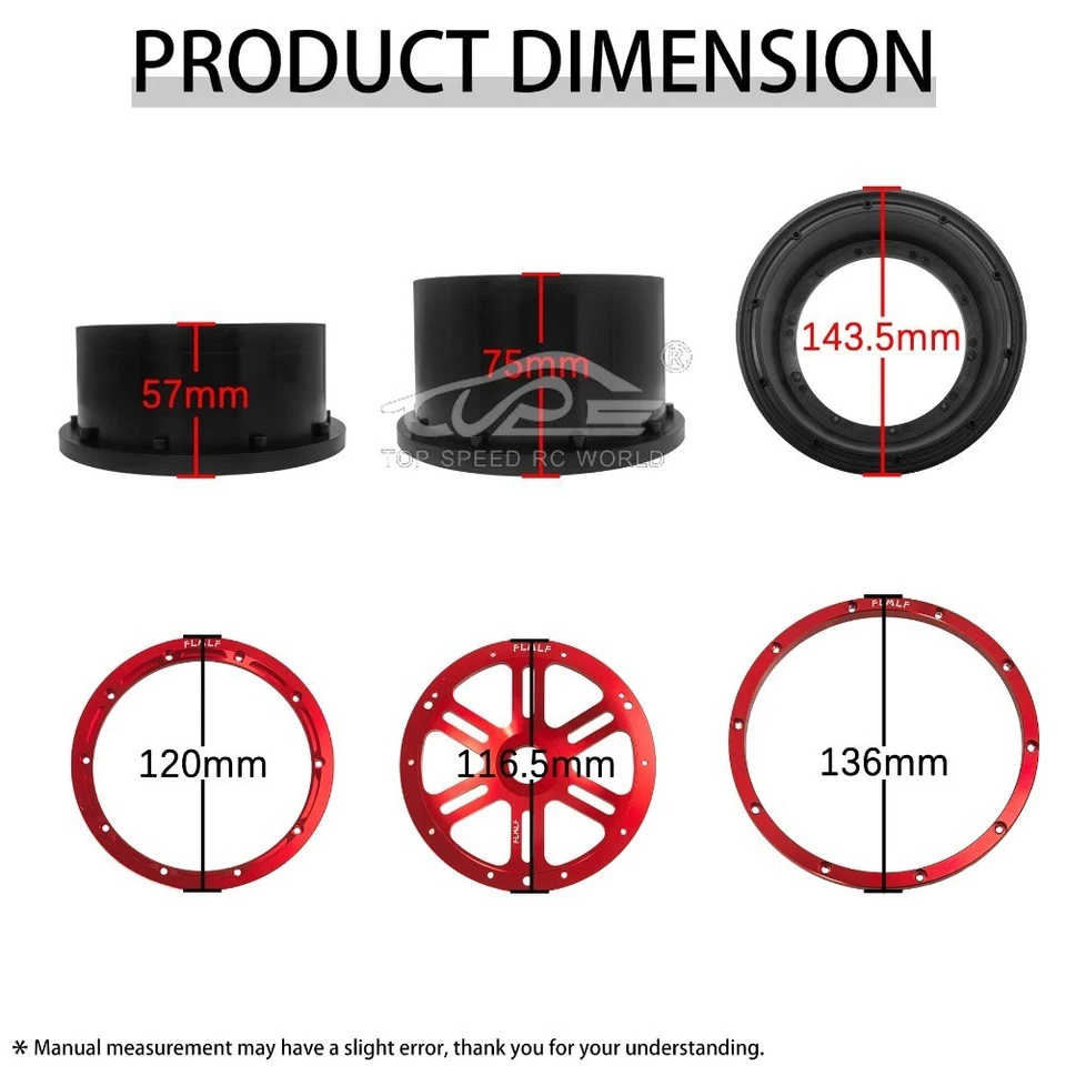 TSRC Hohlradnabe für 1:5 RC-Car kompatibel mit HPI BAJA 5B 5T 5SC - Bild 4 von 4