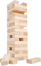 Classic Giant Wooden Tower Blocks Stacking Game with Nylon Carrying Case   Outdo