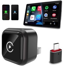 Wireless Carplay Adapter for Apple iPhone  Android Auto Wireless Adapter 2 i...