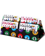 FOKDUVB Playing Card Holder for Bridge Canasta Poker Games One Size, Black