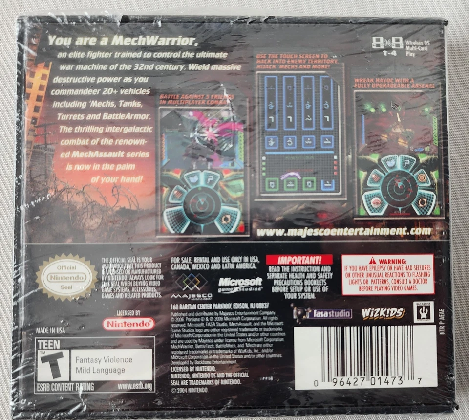 MechAssault: Phantom War - (Nintendo DS) - Sealed (Read Description) - Image 2 of 4