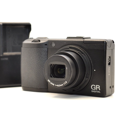 EX+5 RICOH GR DIGITAL III 10.0MP Digital Camera Black Tested From