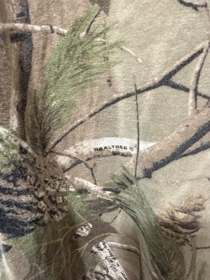 Code V Camo Shirt Mens Large Brown Green Woodland Camo Long Sleeve Hunting Ranch - Image 3 of 4