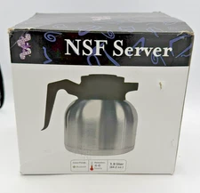 Service Ideas SHS19S NSF Brew N' Pour Vacuum Carafe Stainless Steel 1.9 Liter