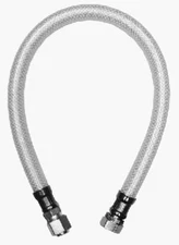 Delta Style Faucet Connector,Reinforced Poly Vinyl,3/8 Compressionx3/8 O.D.x12 I