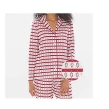 Soma M Cool Nights 2 piece Pajama Set Matching Top Bottom Pants Sleepwear