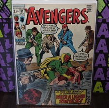 AVENGERS #81 Marvel 1970 Death of Scarlet Witch Vision High Grade