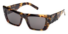 MCM MW0021 53A Rectangle Blonde Tortoise Cateye Plastic Sunglasses 52-17-140