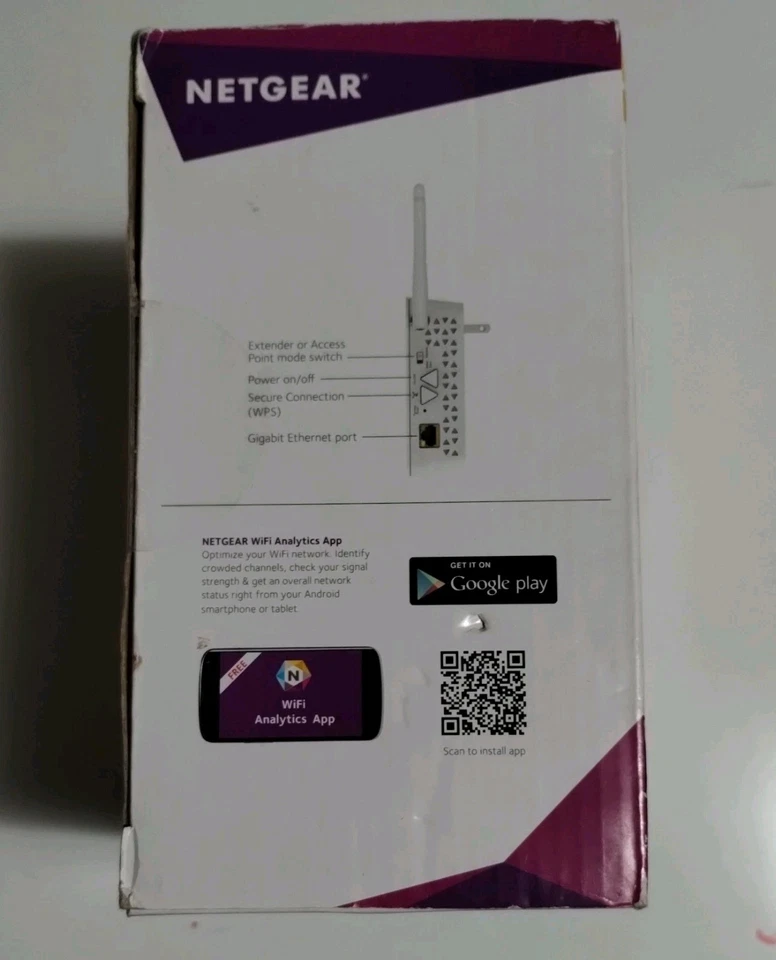 Netgear AC750 WiFi Wall Plug Range Extender and Signal Booster - Image 2 of 4