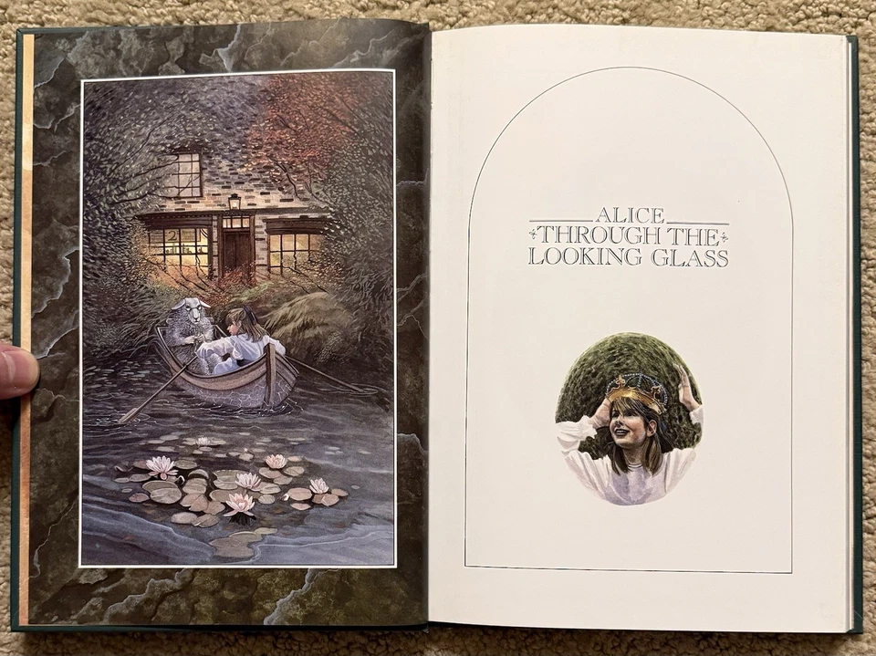 ALICE THROUGH THE LOOKING GLASS BY LEWIS CARROLL / MALCOLM ASHMAN 1989 HCDJ - Image 4 of 4