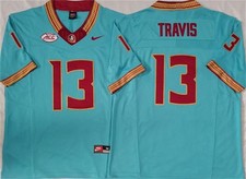 Florida State Seminoles #13 Jordan Travis Teal 2023 Stitched Jersey