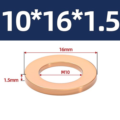 M3 - M60 Metric Copper Sealing Washers Flat Gasket Rings Form A DIN 7603 A - - Picture 64 of 135