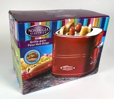 Nostalgia Retro Pop-Up Hot Dog Toaster - Retro Red NEW