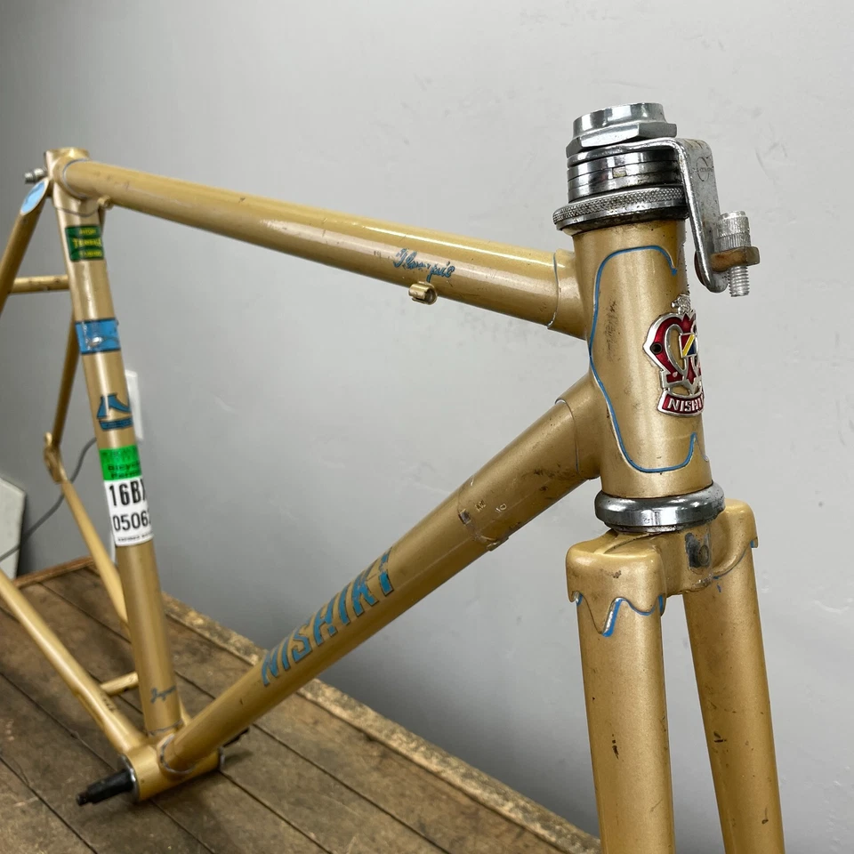 Vintage Nishiki Olympic Frame Set 49 cm Small Japan Steel 126 Lugged 70s 80s - Image 2 of 4