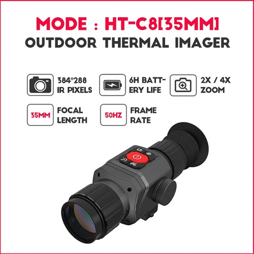 HT-C8 25mm~35mm Lens Digital IR Night Vision Monocular 384x288 Thermal Telescope - Picture 5 of 29