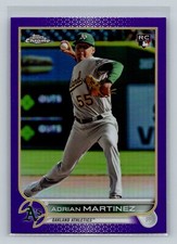 2022 Topps Chrome Purple Refractor #USC99 Adrian Martinez Oakland Athletics