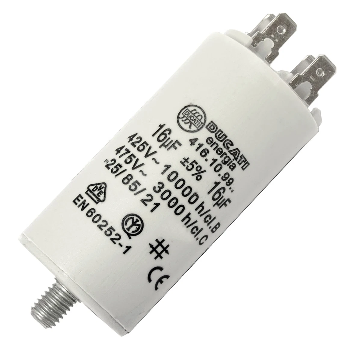 Lumonic startcondensator 416.10.95 B [incl. kabel 35cm] | motorcondensator 30µF 400V 45x70mm I condensator in geïsoleerde kunststof behuizing