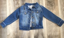Sonoma Girls Blue Denim Jean Button Down Long Sleeve Jacket Size 4