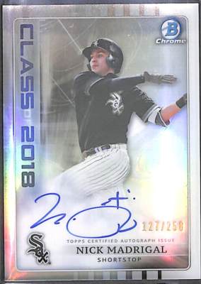 2018 Bowman Draft Class of 2018 Refractor Autograph #C18A-NM Nick