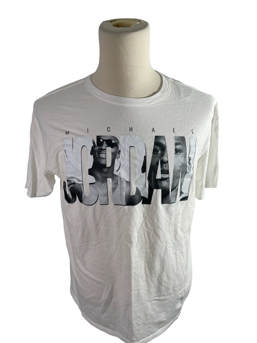 Nike air Jordan graphic print short sleeve white t-shirt men