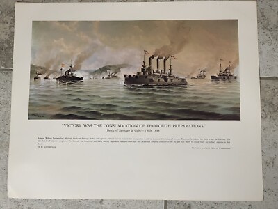 U.S. Naval History Lithograph Amazing Collection Of 10 Print Navy