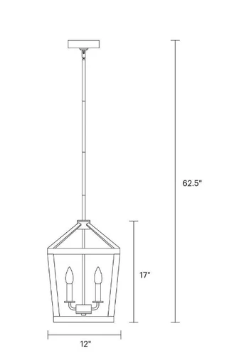 Generation Lighting Gannet 4-Light Weathered Oak and Antique Forged Iron - Picture 2 of 2