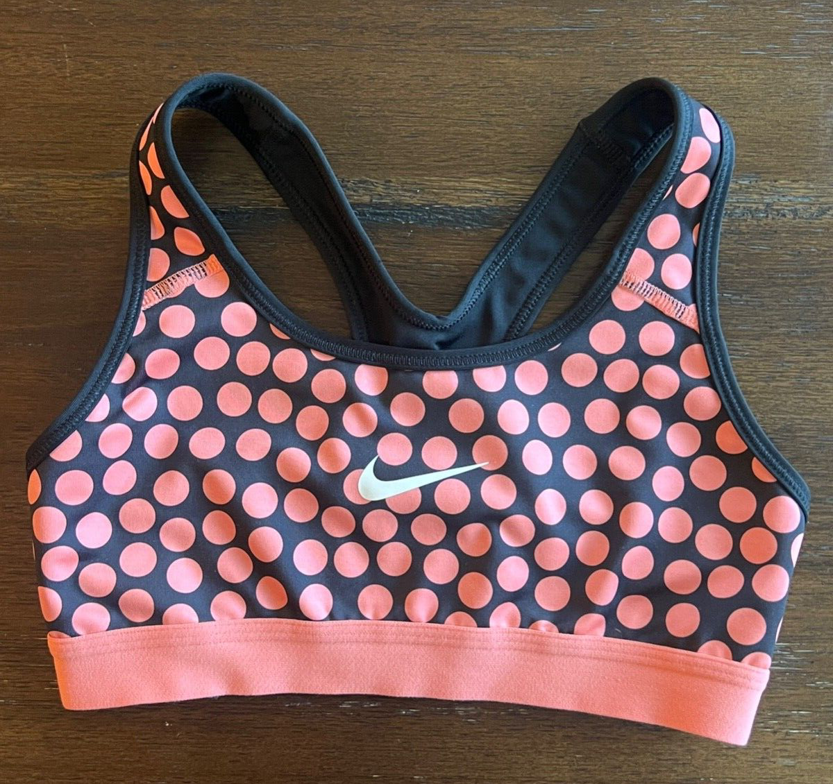 nike polka dot sports bra