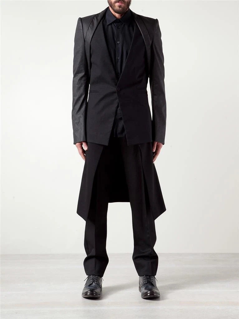 Giacca smoking Gareth Pugh Bolero nuova rara taglia 52 XL cappotto nero Rick Owens seta