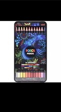 Uni POSCA Pencil - Oil Colouring Pencil - KPE-200 - 1 of Each Colour - 36 Set