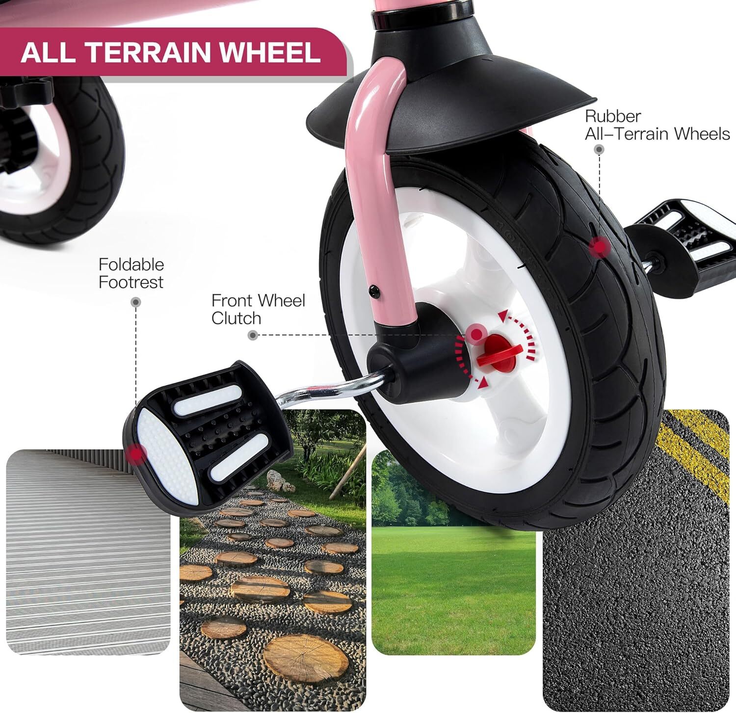 Kids Trike with Adjustable Seat… Toddler Tricycles Age 18 Months to 5