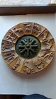 hanger astrology ceramic display plate centerpiece hanging antique