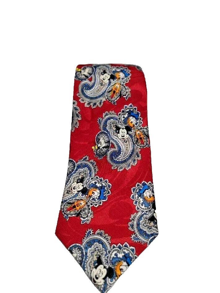 Corbata de cachemira de Mickey & Friends de Walt Disney Studios arte nostálgico para usar corbata Foto 3 de 4