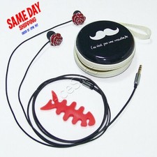 Fashion Headset 3.5mm In-Ear Earphone Stereo Earbuds Headphone Bag for Phone PC