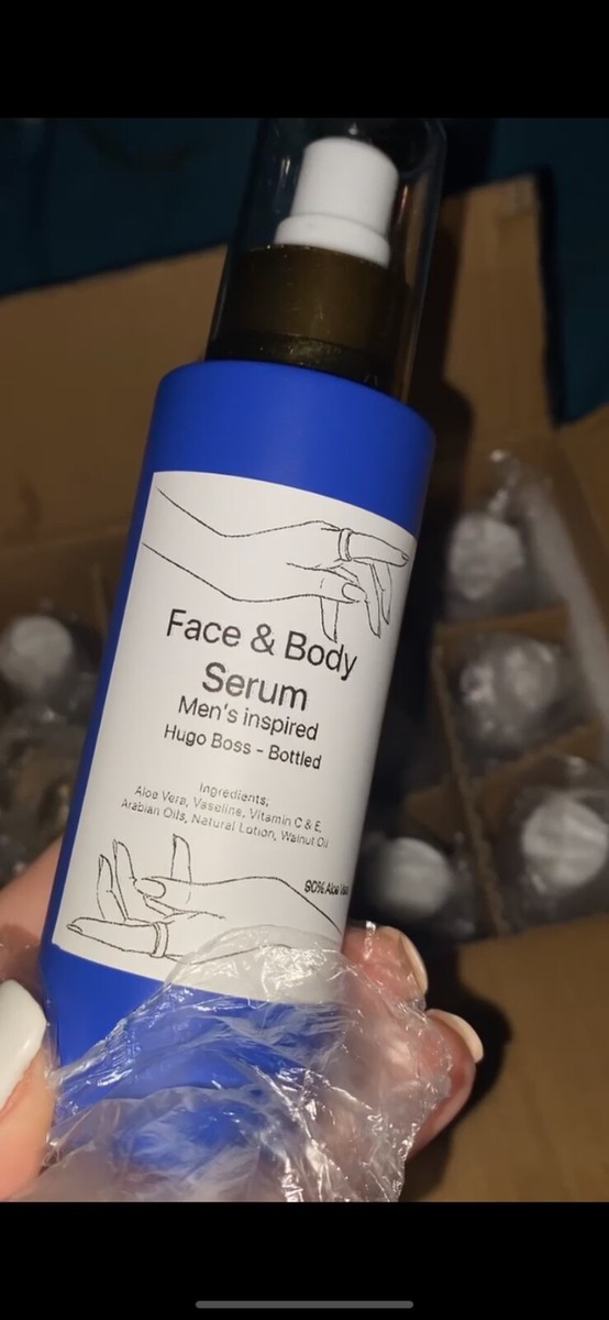 Men's Face Body Serum 100ml designer perfume inspired Hugo