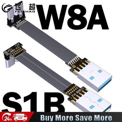 1pcs ADT-Link Micro USB 3.0 Type-A 90 Degree Adapter 15cm FPC Ribbon Flat Cable
