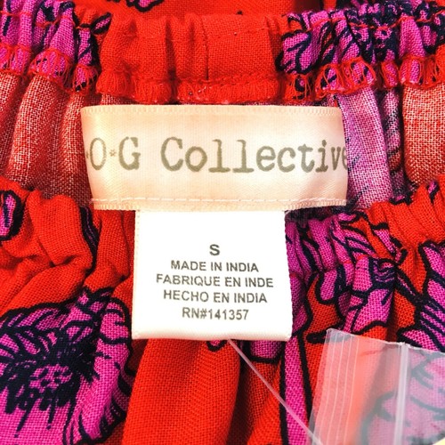 B O G Collective/ Band of Gypsies Maxi Dress Sz S Ruffle Hem Stretch Waist NWT - Picture 11 of 14