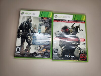 Crysis 2 And 3 Xbox 360 Complete W/ Manual Used