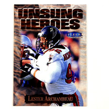 Lester Archambeau 1999 Fleer Tradition Unsung Heroes #2 Atlanta Falcons