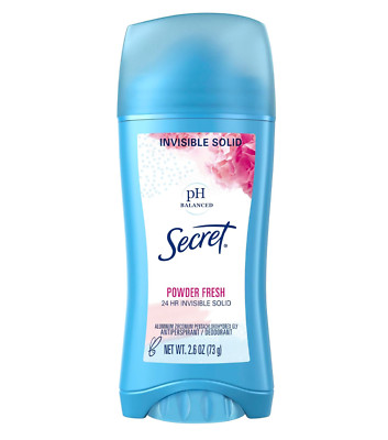 Invisible Solid Antiperspirant and Deodorant for Women, Ph Balanced, Powder Fres