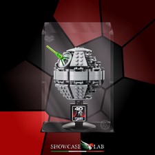 TECA IN PLEXIGLASS ACRILICO-SHOWCASE-TECA PER LEGO 40591-DEATH STAR-MORTE NERA