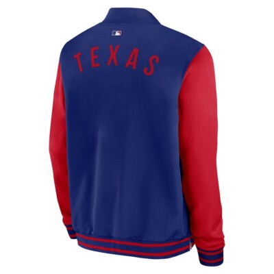 Texas Rangers Nike Authentic Collection Dugout Full-Zip Bomber