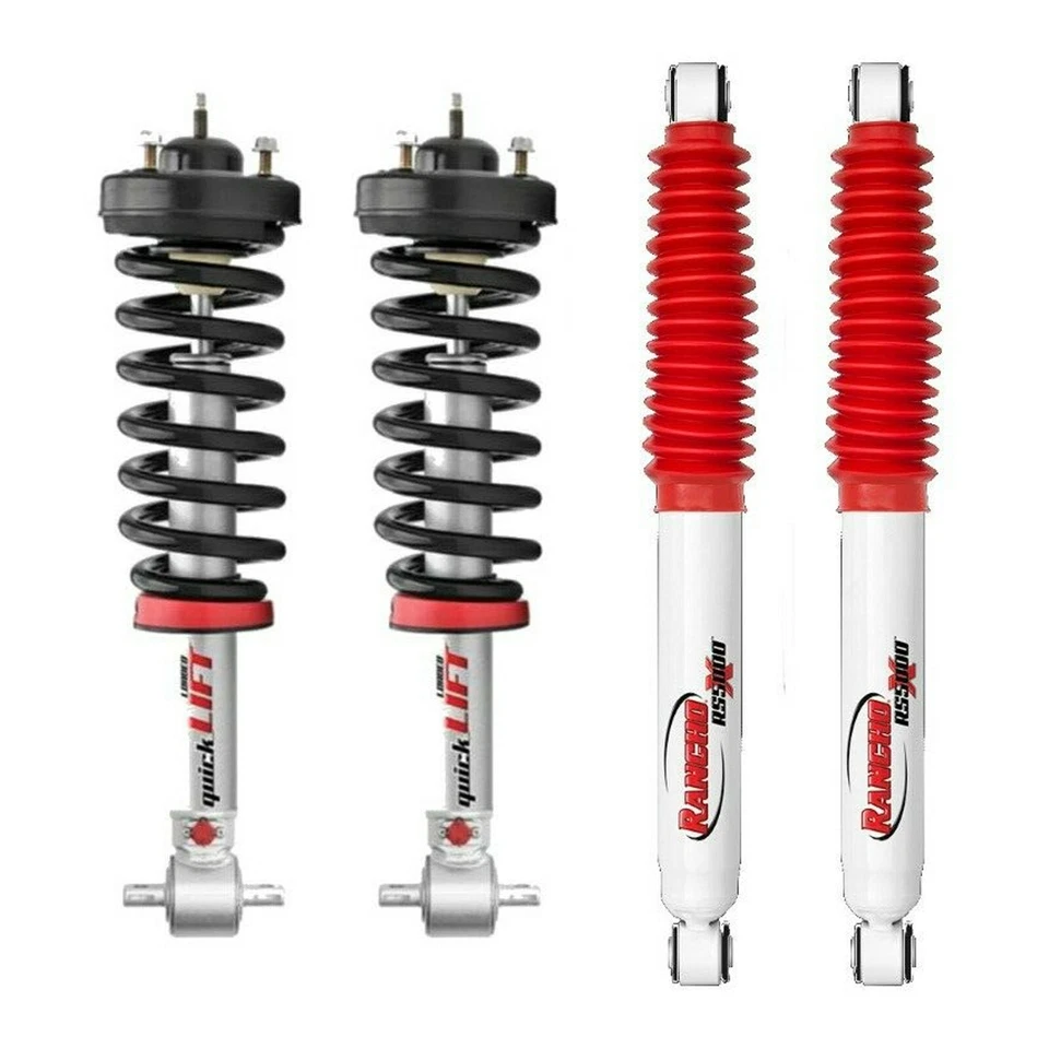 Kit nivelación suspensión elevación rápida Rancho +9000XL amortiguadores para Ford F150 2015-2021 Foto 2 de 4