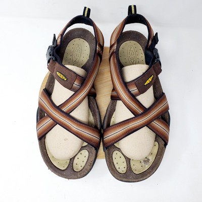 Keen Sandals Mens 13 Brown Hiking Shoes Straps Outdoor Water  display picture 2
