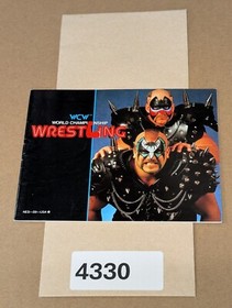 WCW World Championship Wrestling - Nintendo NES- Manual Only **NO GAME!
