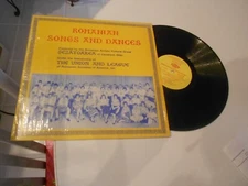 ROMANIAN SONGS & DANCES LP ROMANIAN SOCIETIES/OHIO #6338